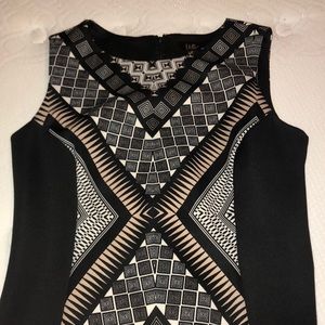 Patterned sleeveless dress
